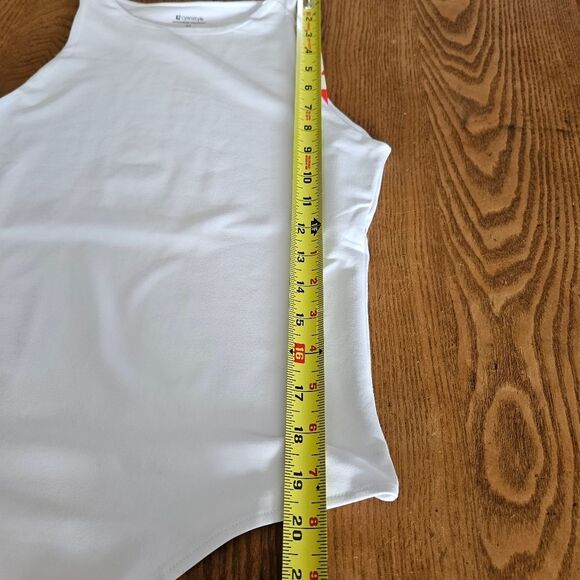 Cyanstyle White One-Piece Bodysuit – Women's Medium – Stretchy Yoga Unitard NWT - Picture 5 of 7
